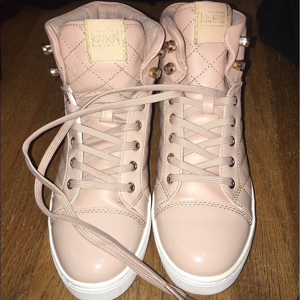 Crystal high top guess sneakers