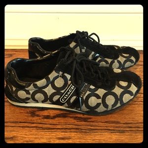 Coach Kathleen Black and Gray Sneakers size 7.5