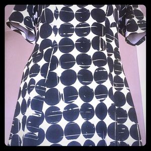 Graphic black and white Karen Kane dress