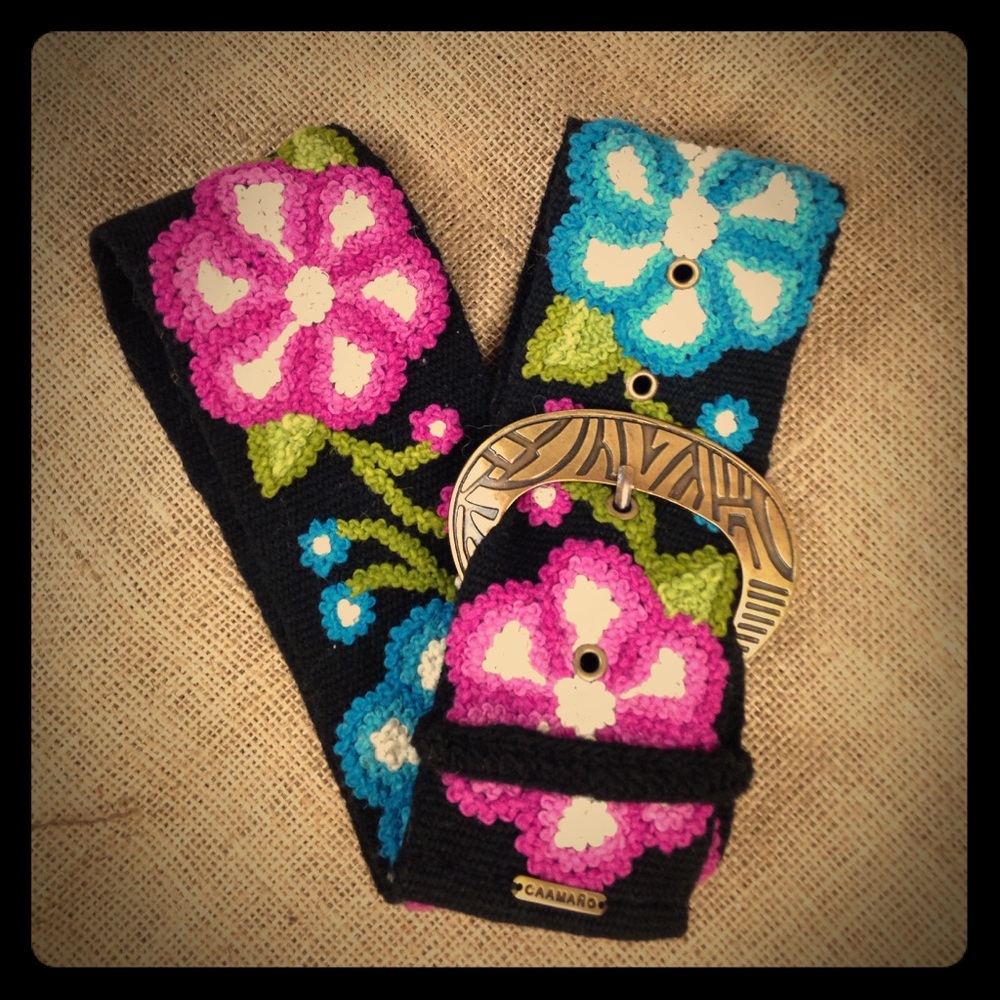 Caamano embroidered belt