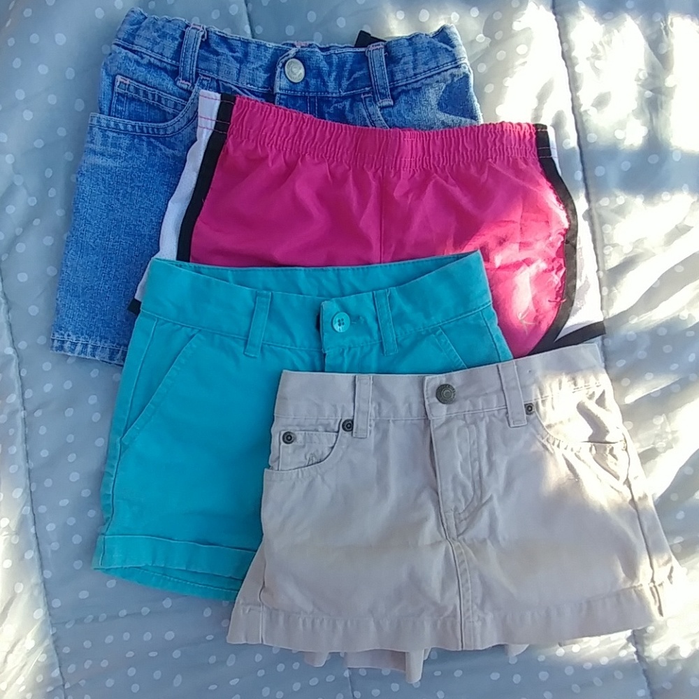 Girls Ralph Lauren, Gap, Sonoma and Danskin shorts