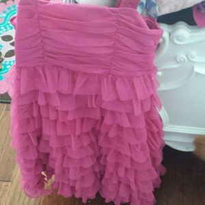 Pink fluffy dress