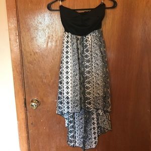 Strapless high-low Sundress