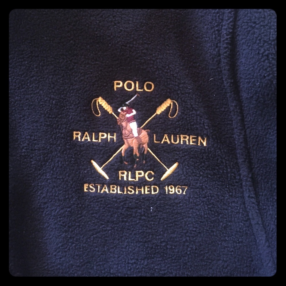 Black fleece Polo jacket