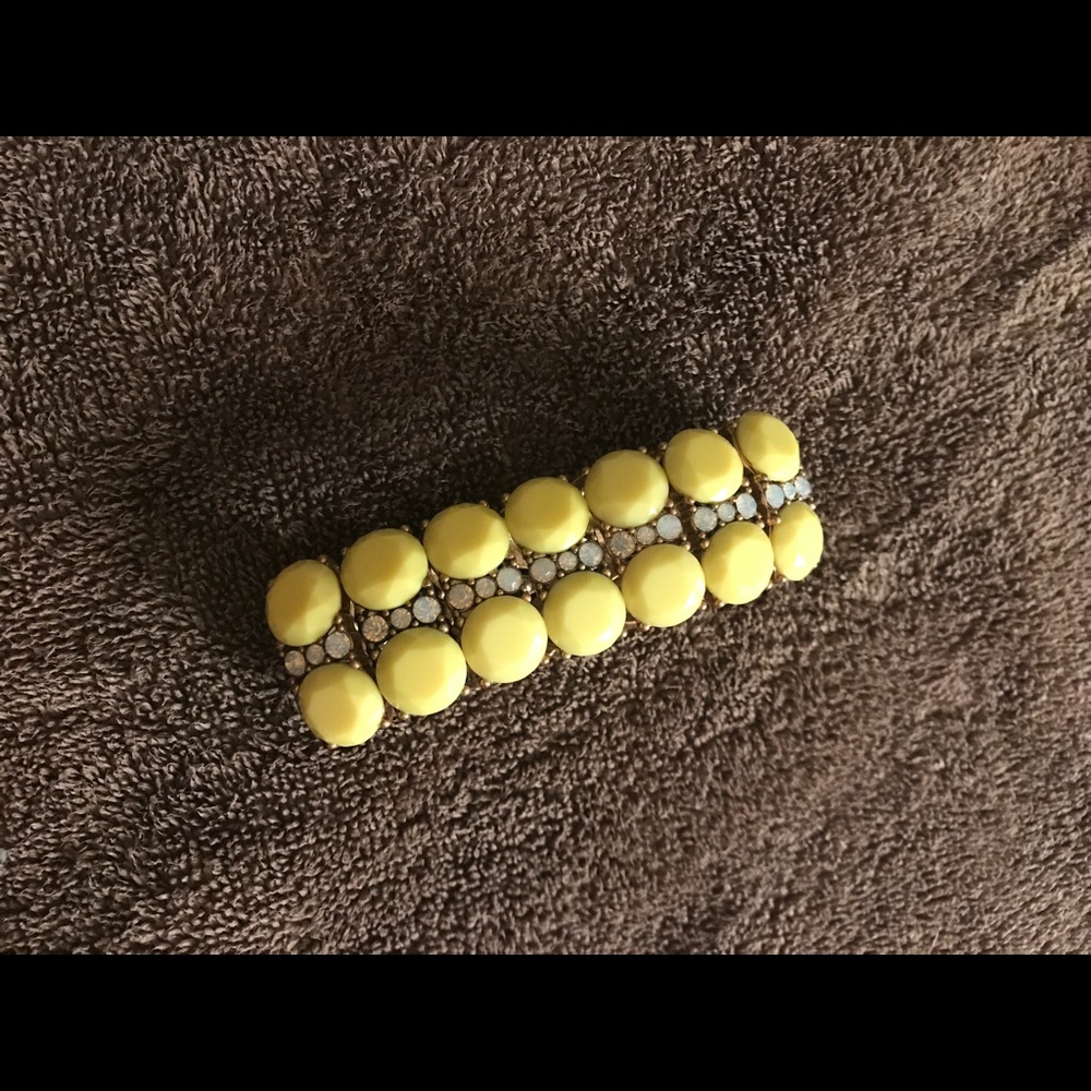 Bright yellow j crew bracelet