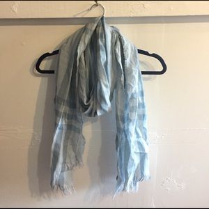 Powder blue Burberry scarf