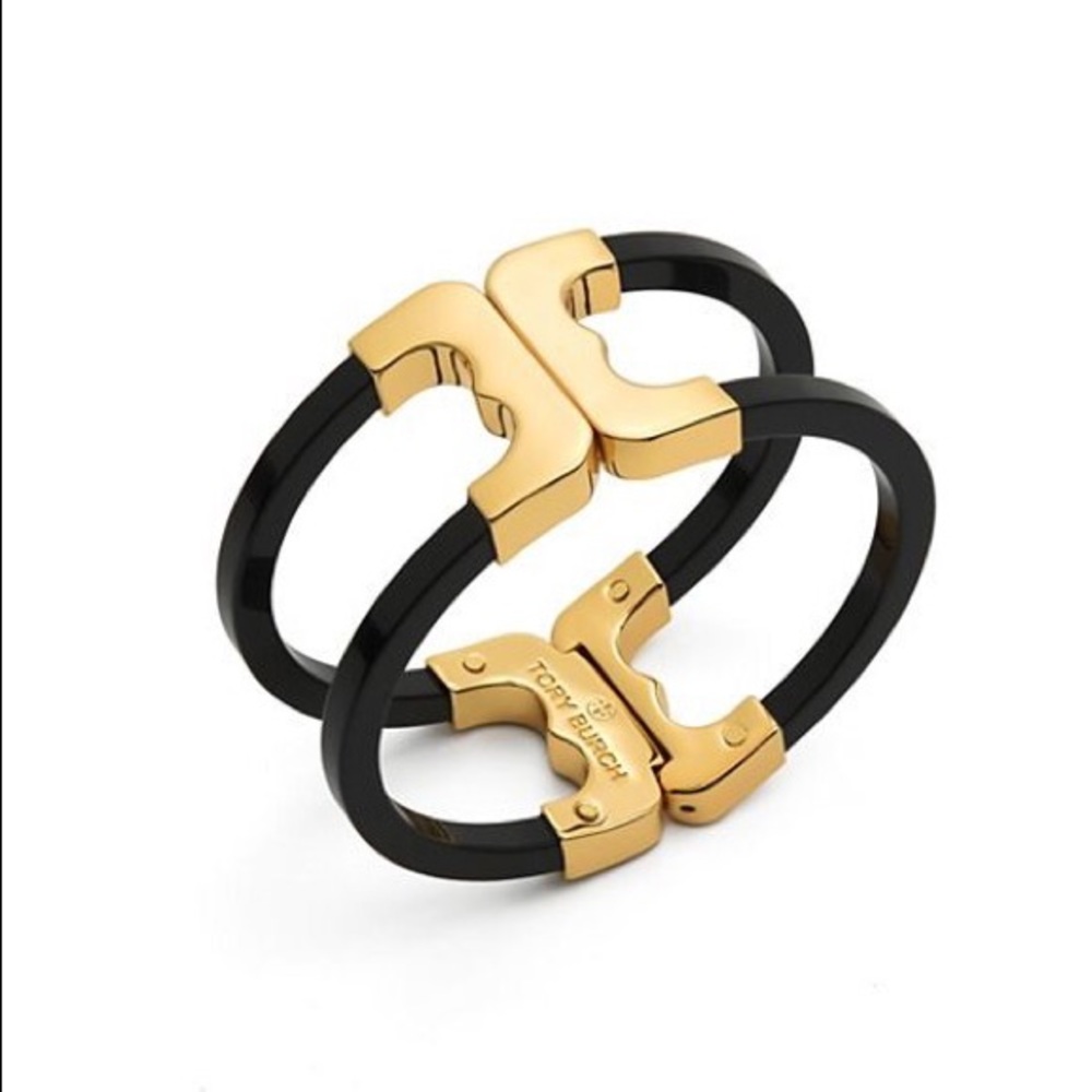 NWT Tory Burch Gemini Link Resin Hinge Cuff i