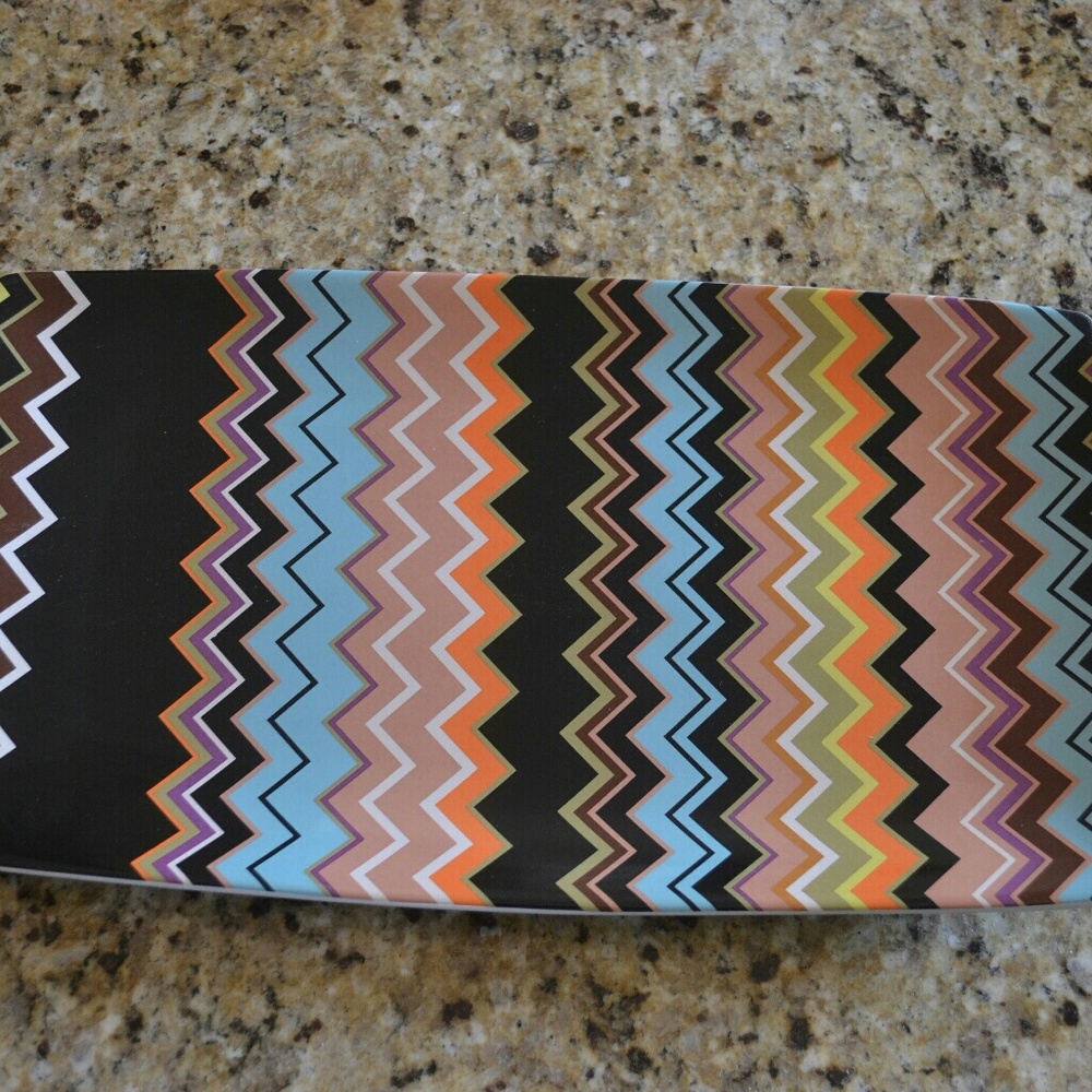 Missoni Zig Zag Pattern Serving Platter in Orange
