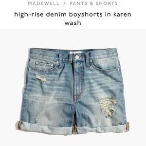 Highrise denim boyshorts