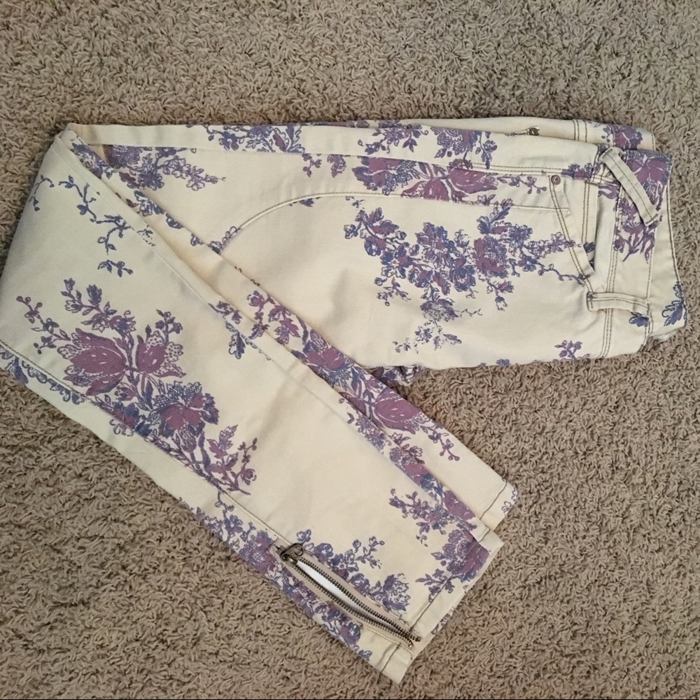 Floral Free People jeans