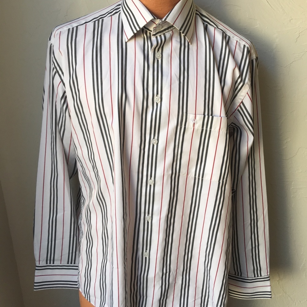 Burberry London Long Sleeve Button Down 17.5 34-35