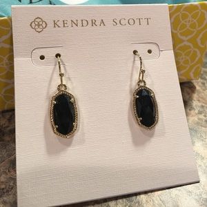 Kendra Scott  Dani gold earrings in black