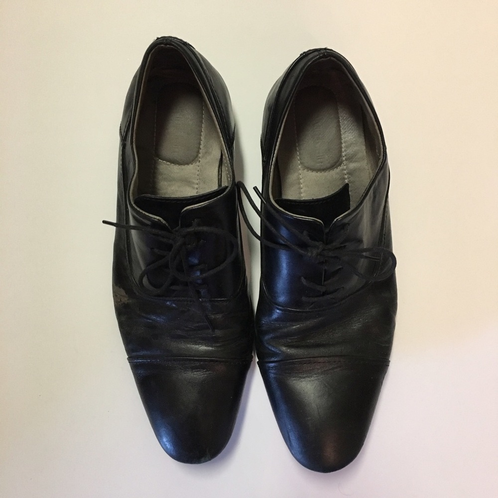 Men's Size 11 Calvin Klein Black Leather Shoes
