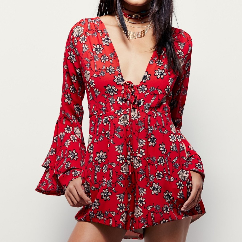 NWOT authentic For Love and Lemons Pia romper