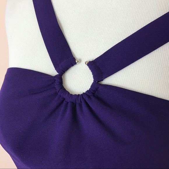 Jones Wear Purple Sleeveless Dress Size 6 - Picture 2 of 5