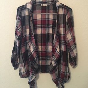 Plaid cardigan
