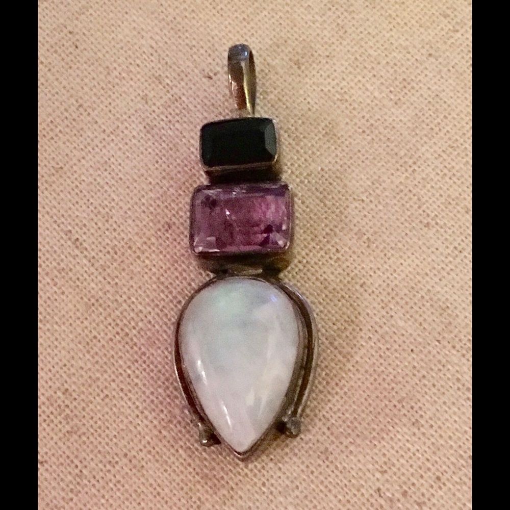 Pendant amethyst, opal