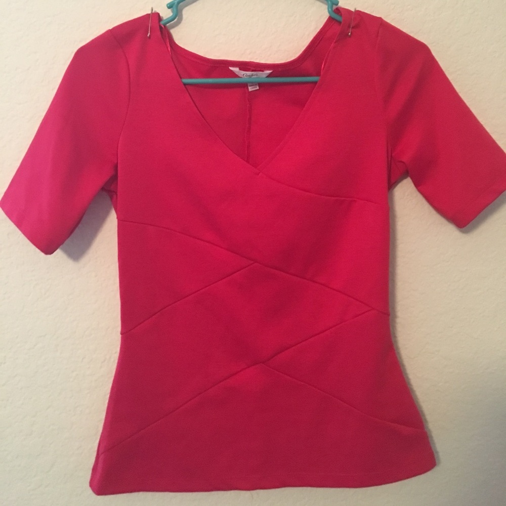 Pink v neck