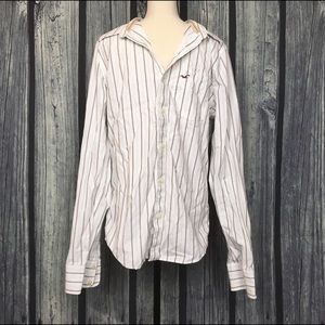 Hollister button down long sleeve shirt
