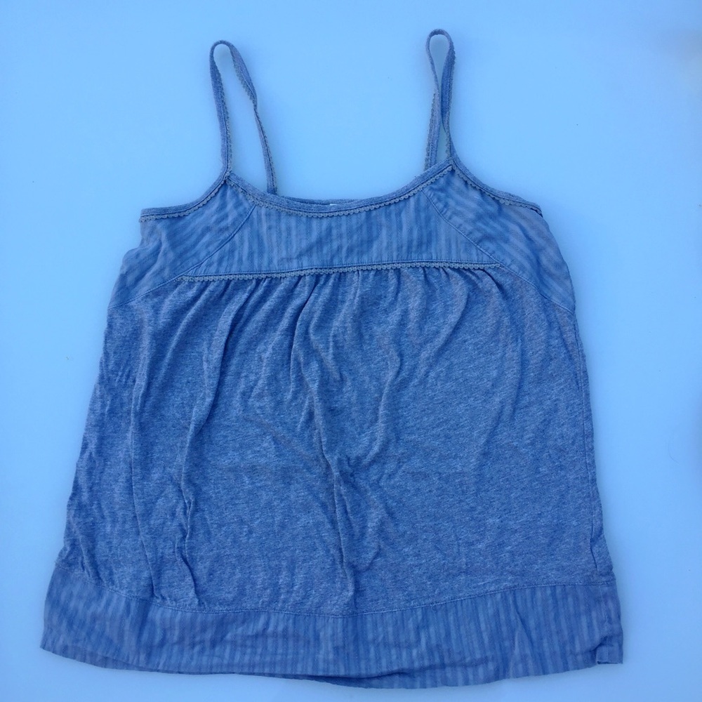 Gray Flowy Tank Top - Picture 2 of 3