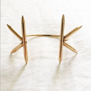 2 Bandits x Rebecca Taylor Spiked Cuff in Gold