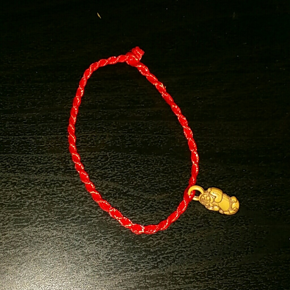 red rope bracelet