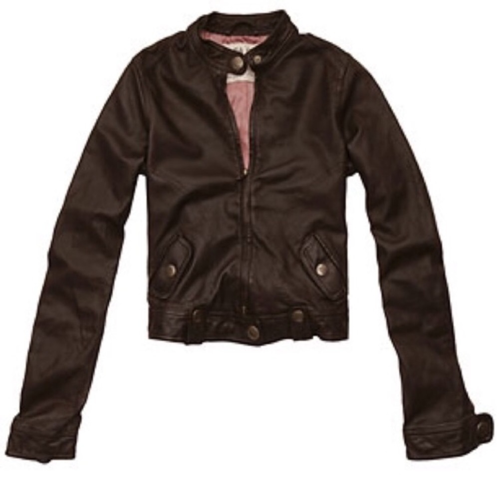 ISO Abercrombie & Fitch 100% Leather jacket size L