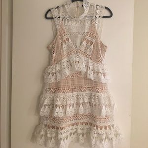 White lace dress