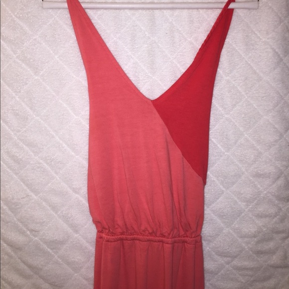 Coral maxi dress. XS - Picture 2 of 3