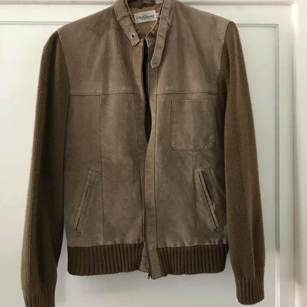 Oleg Cassini Genuine Leather Jacket/ M