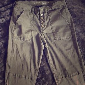 American Eagle Olive Green Super Stretch Jeggings