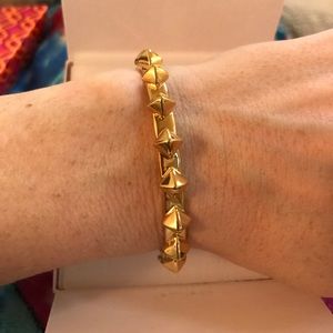 Pyramid Stud Cuff-Gold