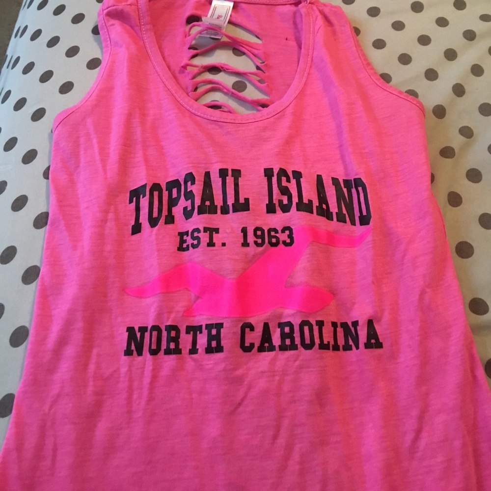 Pink workout tank