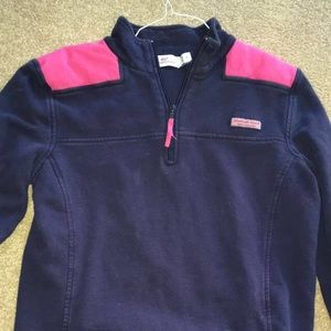 Vineyard Vines Navy & Pink Shep Shirt