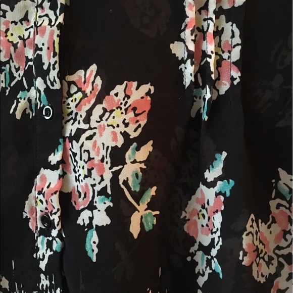 Floral Mesh Shirt - Picture 2 of 2