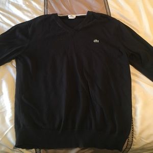 Lacoste V-Neck Pullover Sweater