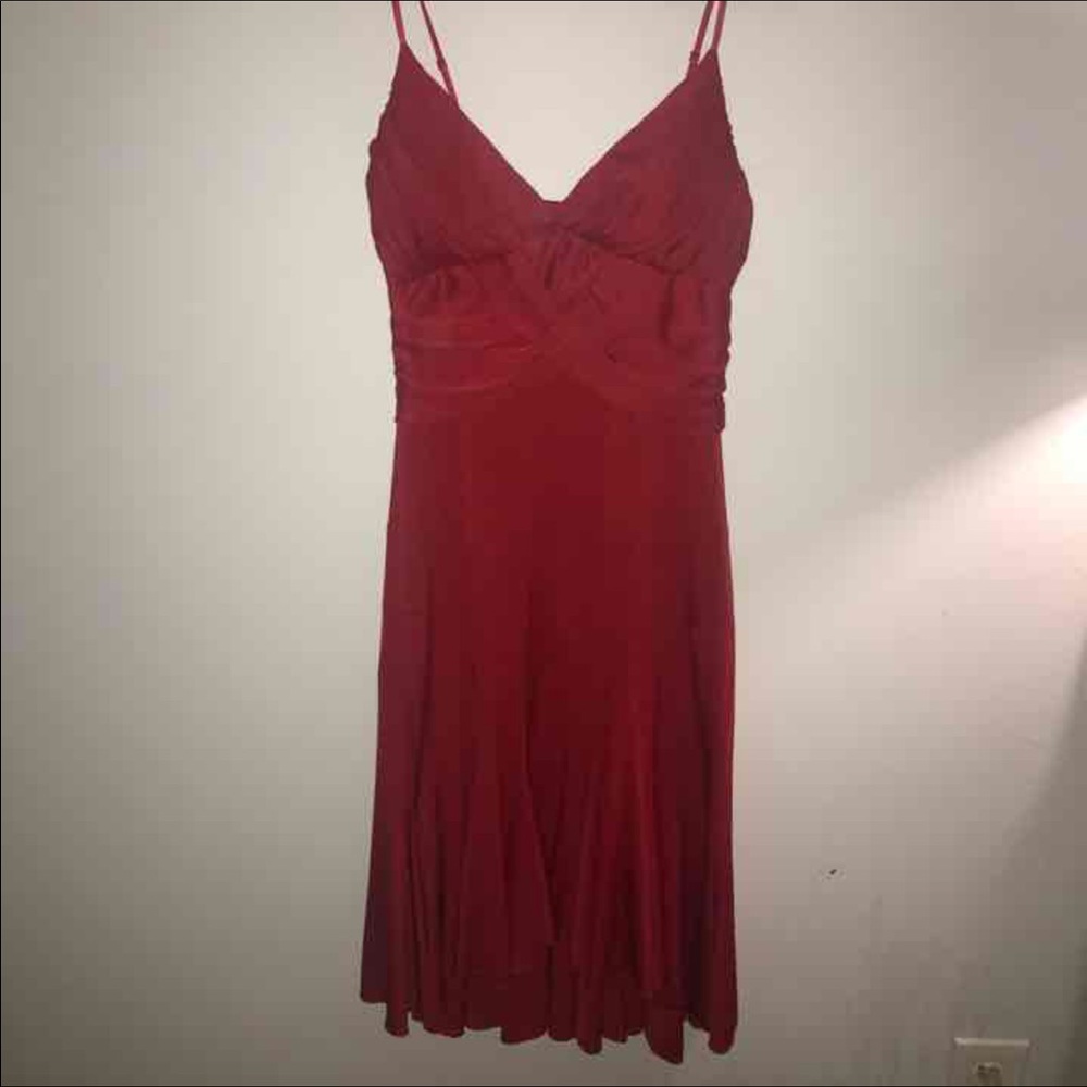 Red cocktail dress