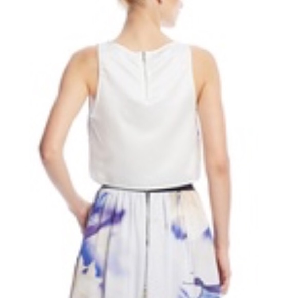 ABS Collection by Allen Schwartz Digital Graphic Cropped Tank NWT Size Small - Picture 3 of 3