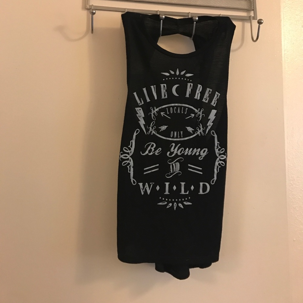 XS- Full Tilt Backless Tank Top