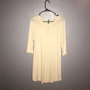Cream knitted dress