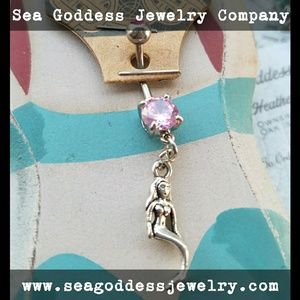 Pink Mermaid Belly Button Ring