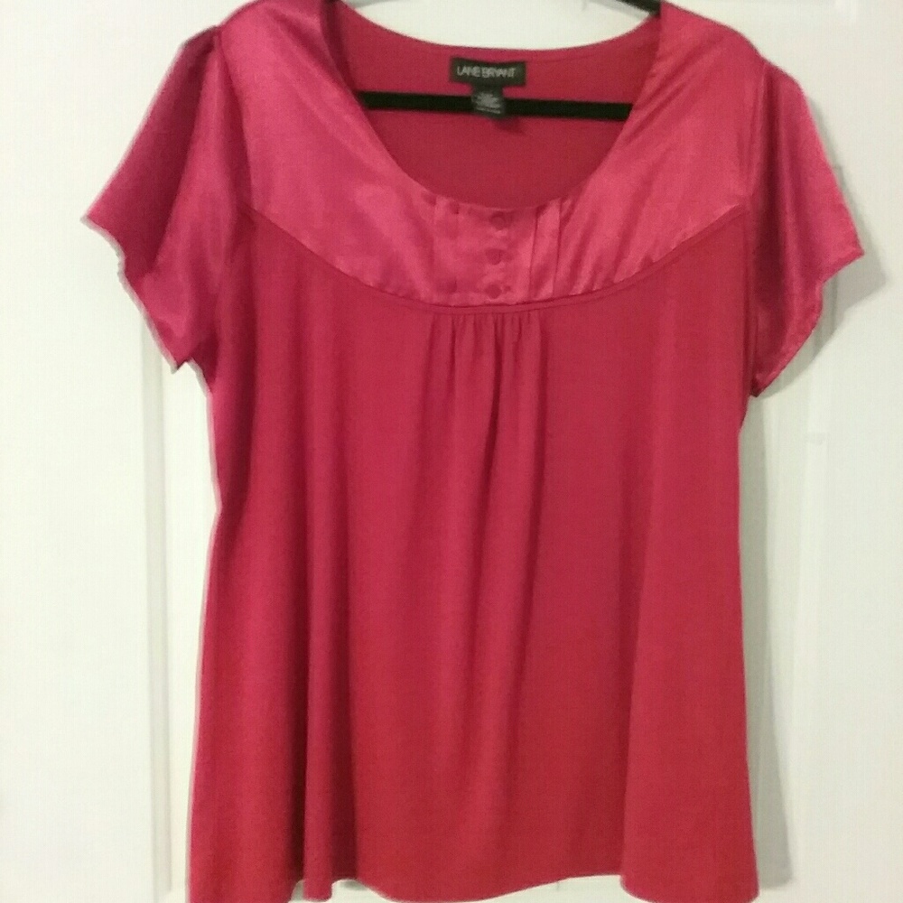 LANE  BRYANT   FANCY RED  TOP