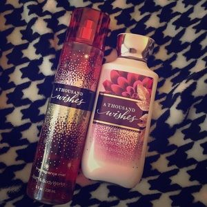 A thousand wishes lotion and fragrance mist