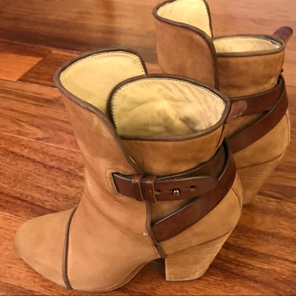 Rag & Bone Chestnut Suede Boots