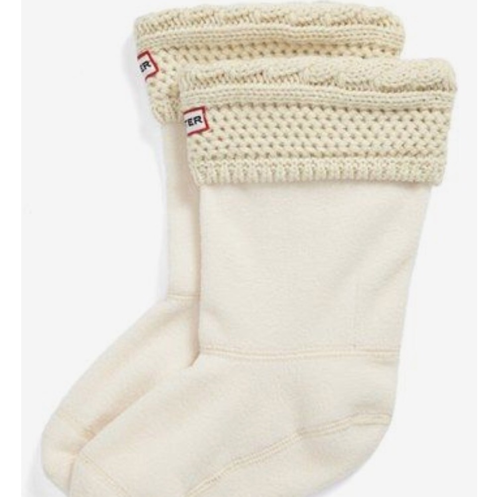 Hunter Cable Knit Socks (short boots)