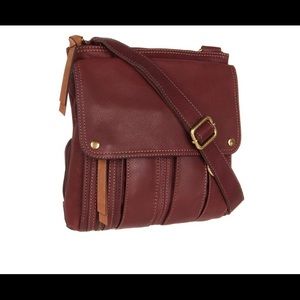 Fossil Brown Leather Crossbody Like New Condition
