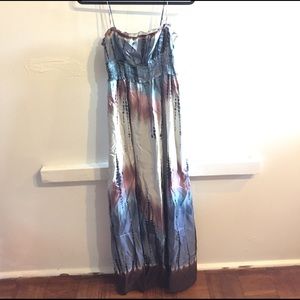 BCBGMaxAzria silk maxi dress