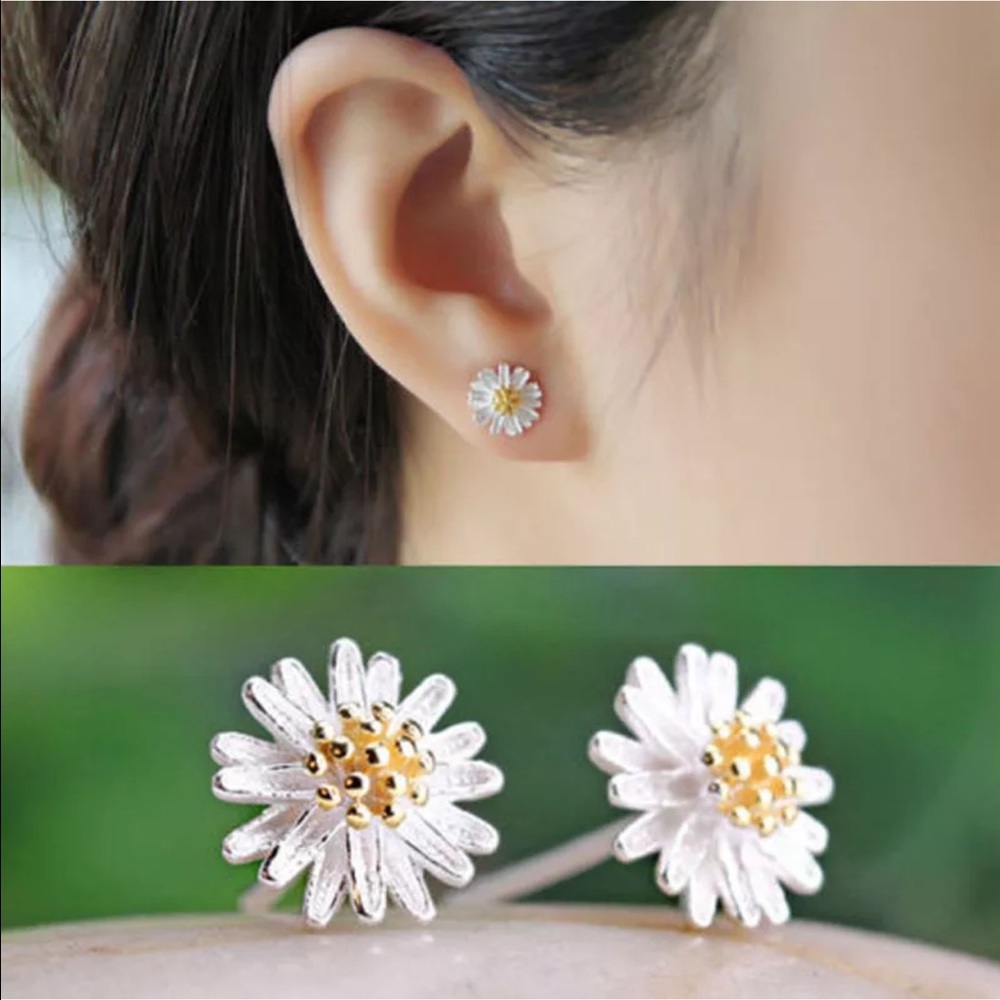 Daisy Flower Earrings