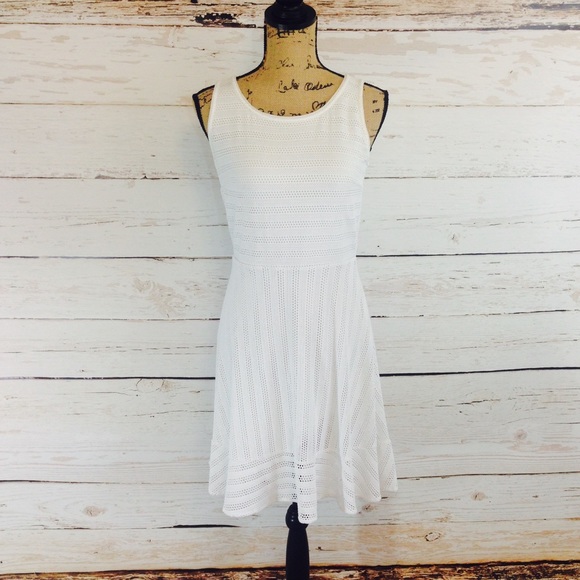 White House Black Market Dresses & Skirts - { White House Black Market } White Flare Dress
