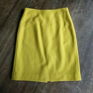 REDUCED: Yellow J Crew pencil skirt